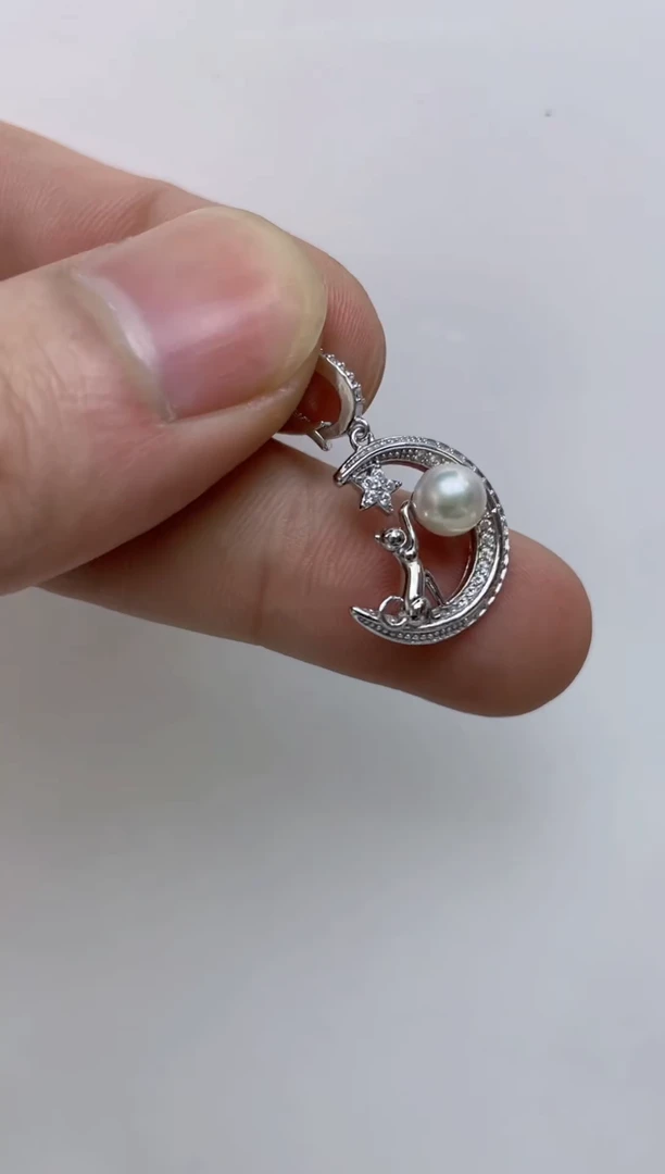 颈饰银S925镶嵌海水珍珠