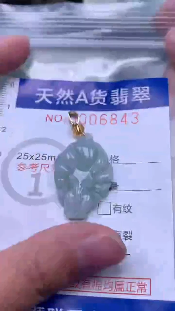 翡翠未镶嵌吊坠(不含链)1
