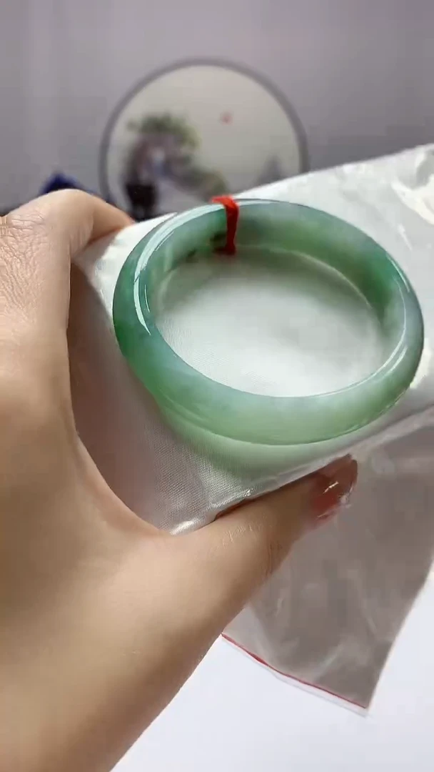 【闪购商品】定制翡翠未镶嵌4868DD-毛货手镯（57圈）210