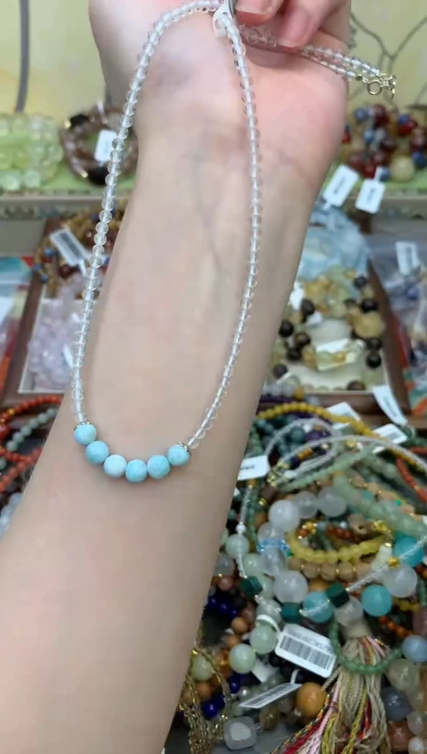 颈饰银S925镶嵌水晶451