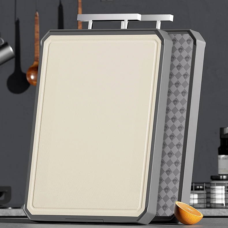 CB1213  轻痕防滑不锈钢PP双面菜板