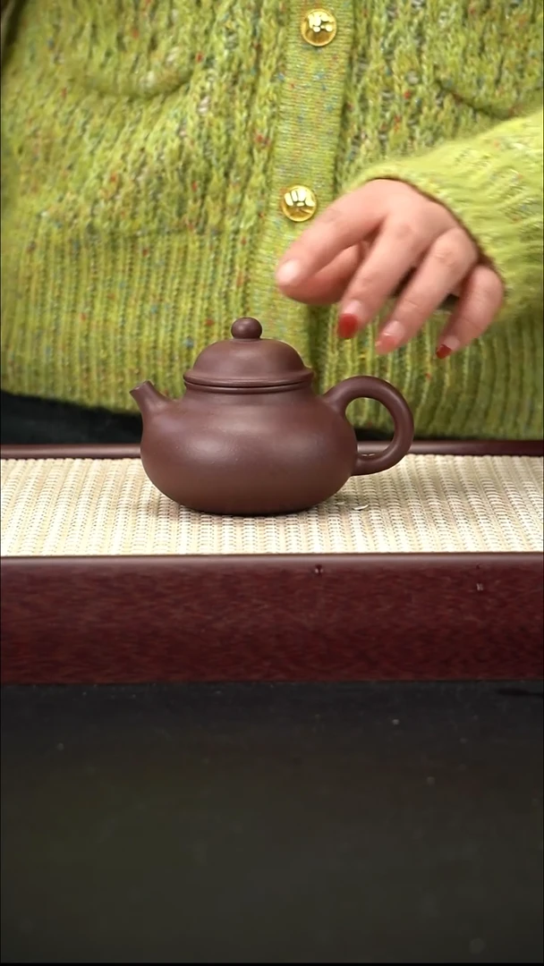 茶壶紫砂老紫泥 容天