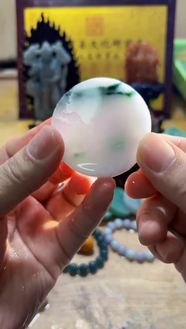 未镶嵌挂件翡翠A货常星6393