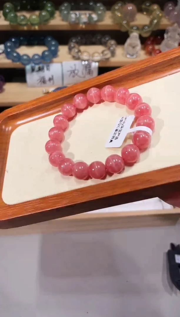 未镶嵌菱锰矿（红纹石）手绳HW03红纹石手链