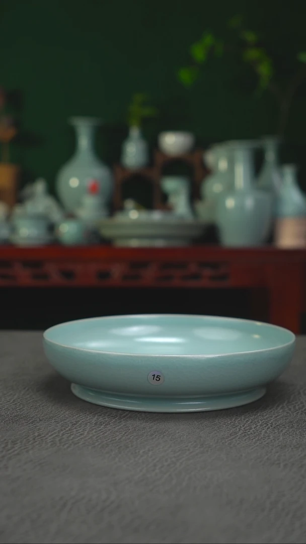15号扫地僧仿古天青大圆洗二级品有瑕福利简包~帆