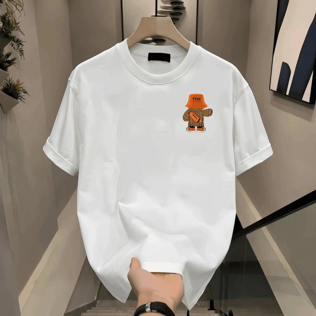 夏季短袖男t恤男士美式潮牌圆领宽松ins潮流休闲半袖男装体恤衫