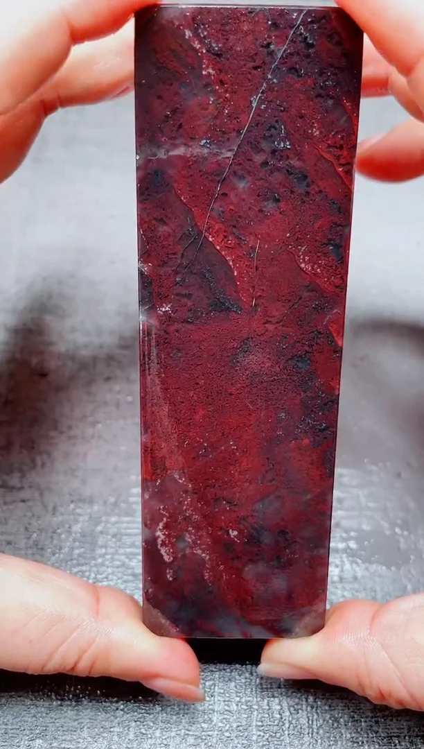 玉桂林鸡血玉素章--42