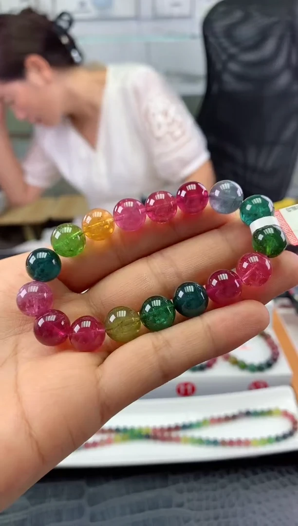 未镶嵌手串碧玺多样性发一条