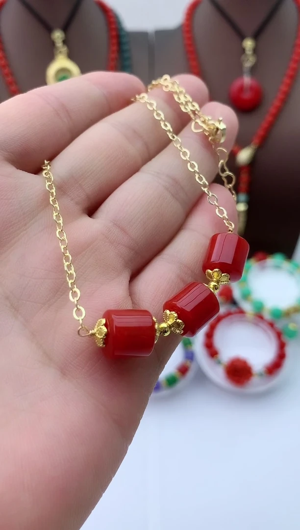 【闪购商品】翡翠颈饰14K金镶嵌D329项链