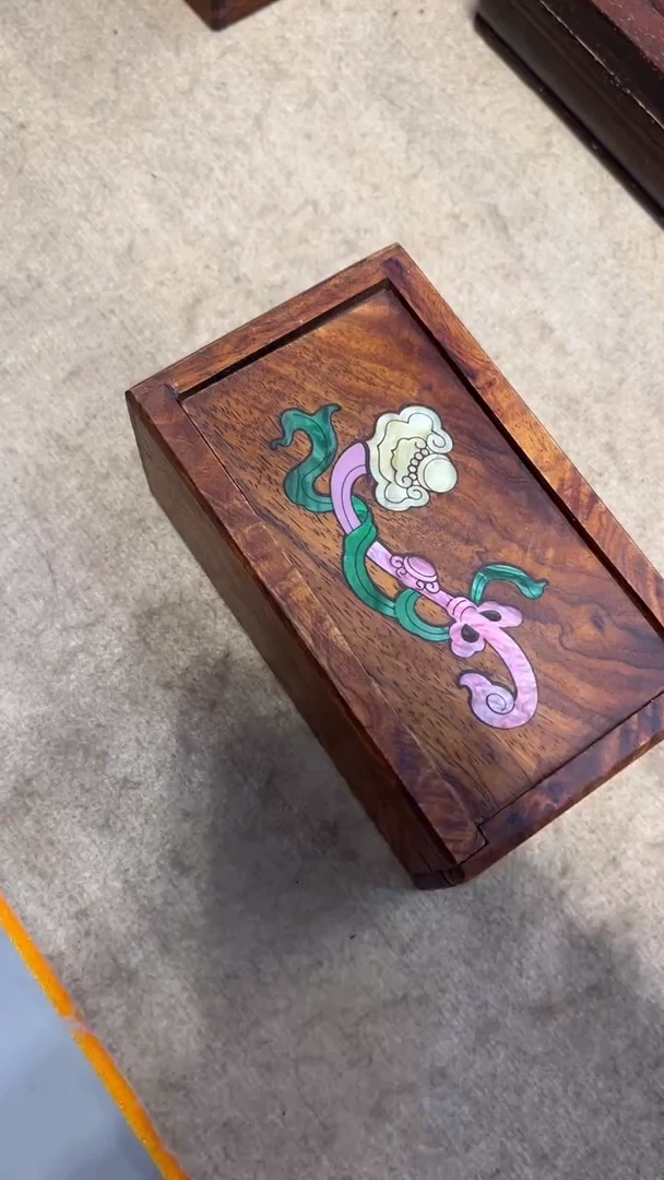 【闪购商品】贡木如意螺钿小机关盒