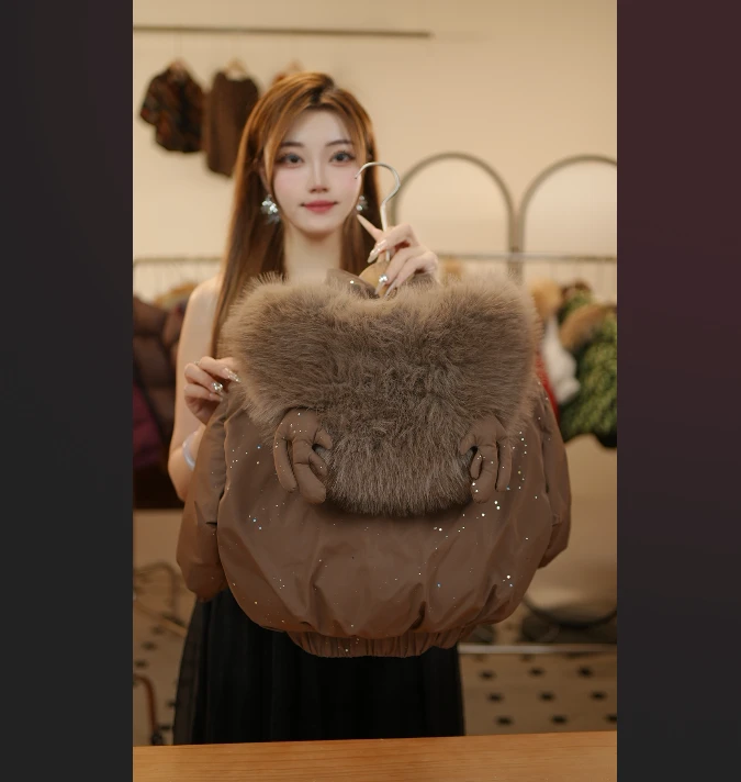 【现货】2026男女童冬季新品时尚韩版设计师款棉服保暖58756