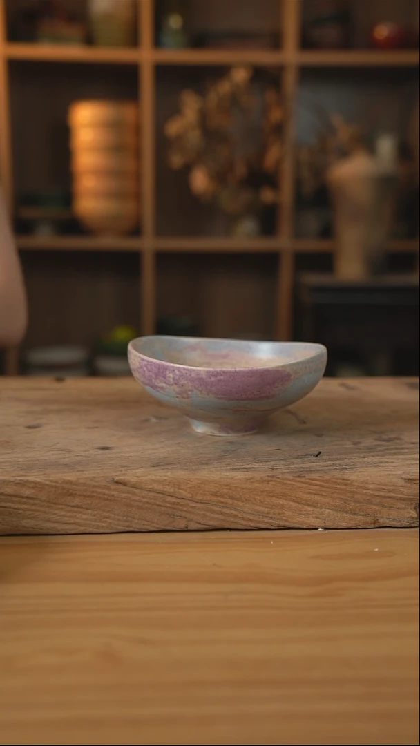 紫色系列的6英寸元宝碗