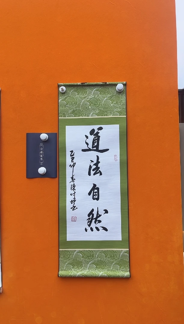 书法陈付增   道法自然  2平尺轴