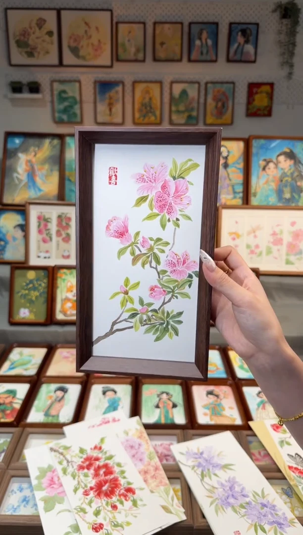 国画夹竹桃 手绘国画27