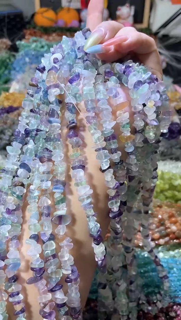 水晶珠宝半成品未镶嵌浅萤