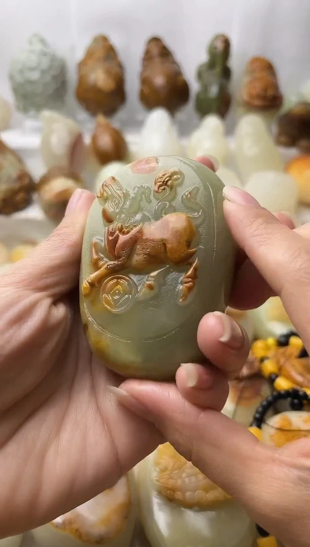 石材方解石棉纹正常不退换牛微瑕