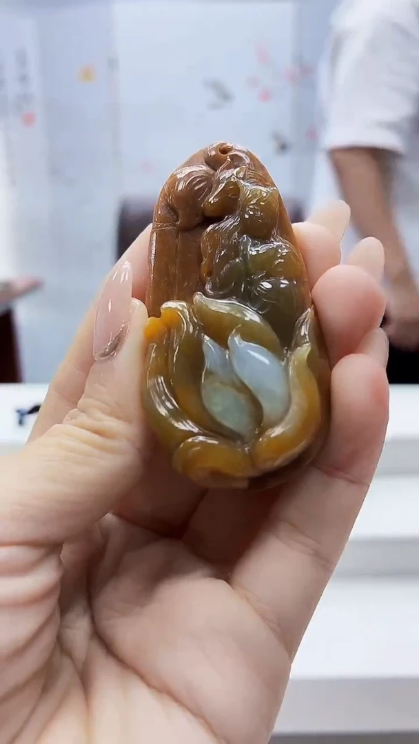 未镶嵌定制翡翠4917ty-毛货挂件90