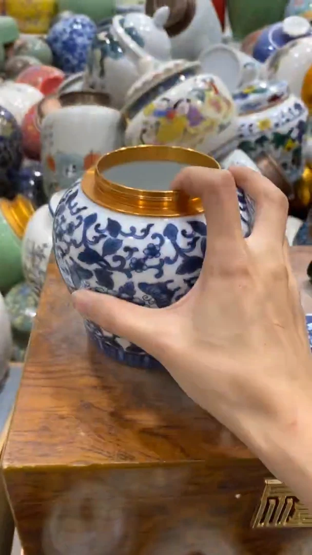 摆件陶茶叶罐密封罐储存罐