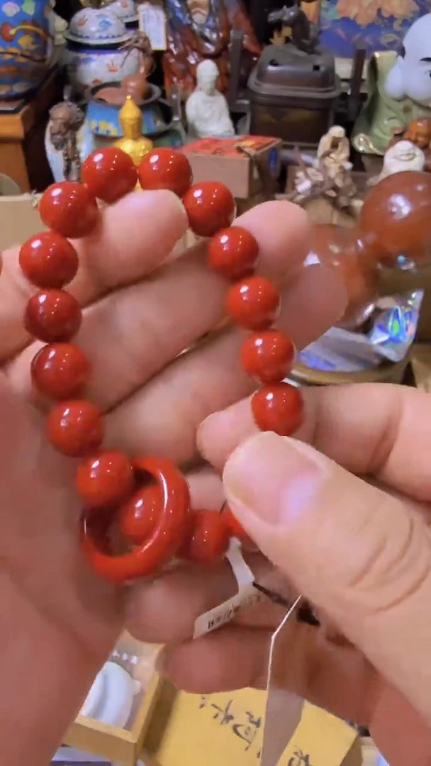 回流直播间手把件摆件瓷器