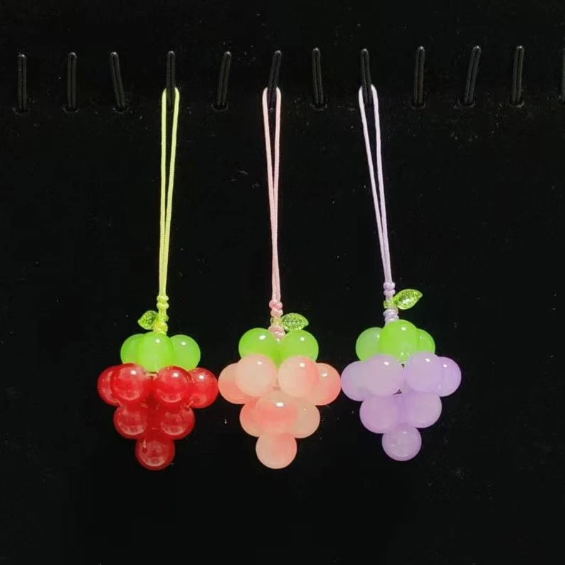 琉璃葡萄 挂件  手工DIY材料包