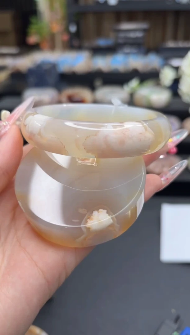 未镶嵌手镯石英质玉145(62圈赠送镯心)