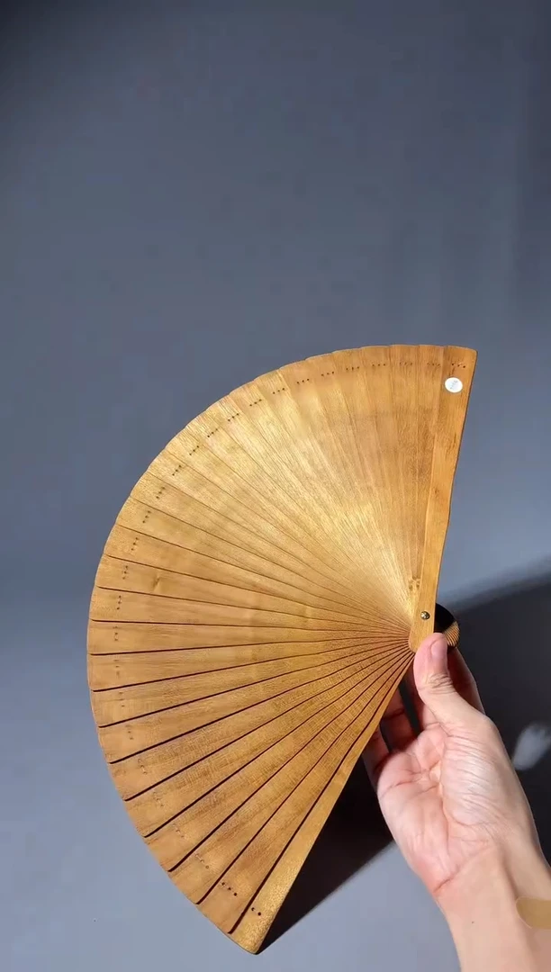 其他楠木（金丝楠）705号21cm小叶桢楠扇子