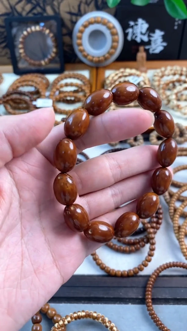 紫金鼠手串卡12枣珠红皮手串S级品相
