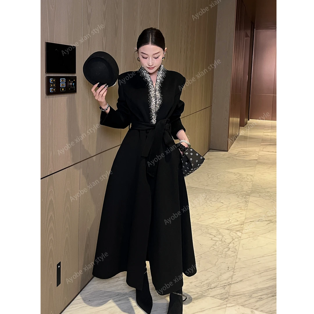 【AYOBE】小贤  法式端庄赫本风气质100羊毛双面呢大衣