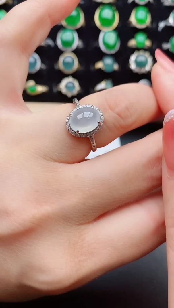 【闪购商品】翡翠戒指银S925镶嵌21212