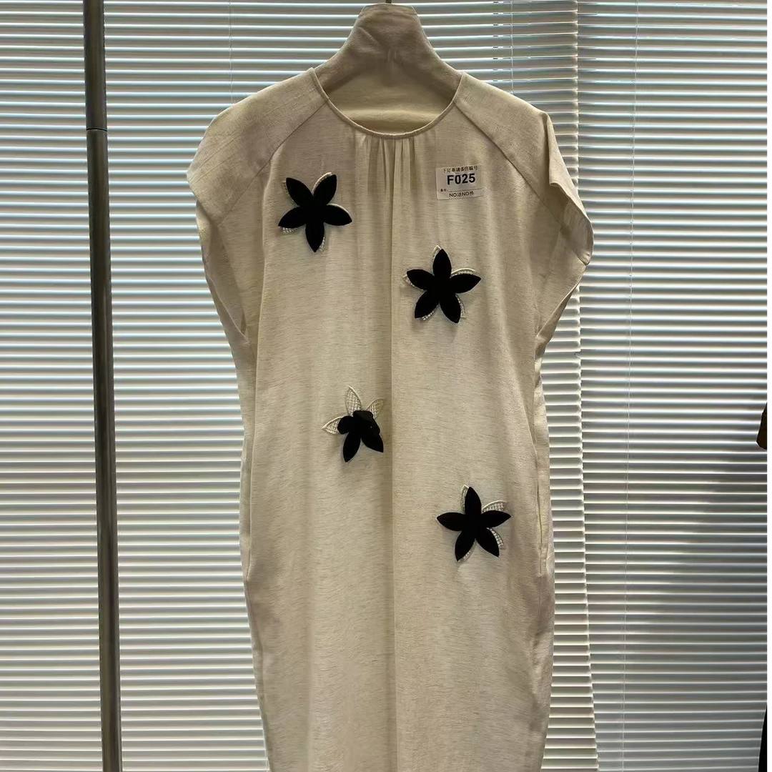 【F018-F051】集合链接 巴洛克印花图案棉麻长袖短款连衣裙