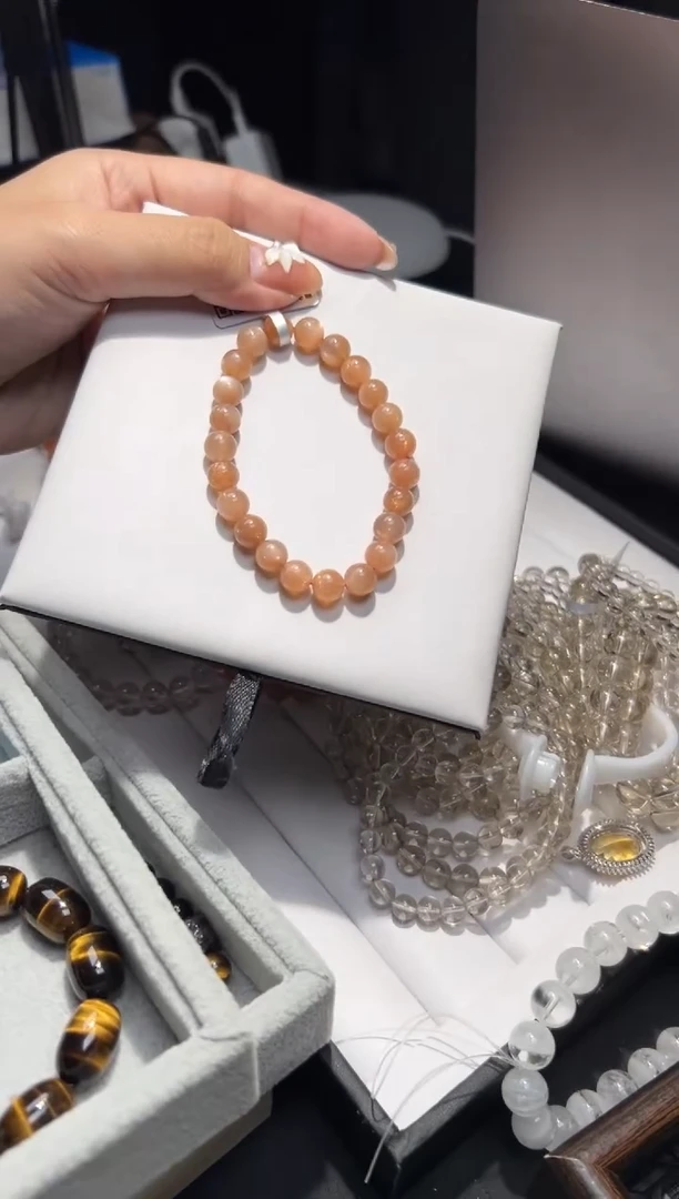 未镶嵌手链长石太阳石8mm手串