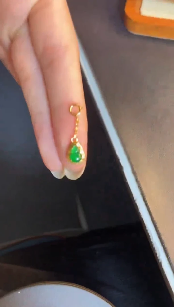 吊坠(不含链)银S925镶嵌翡翠1