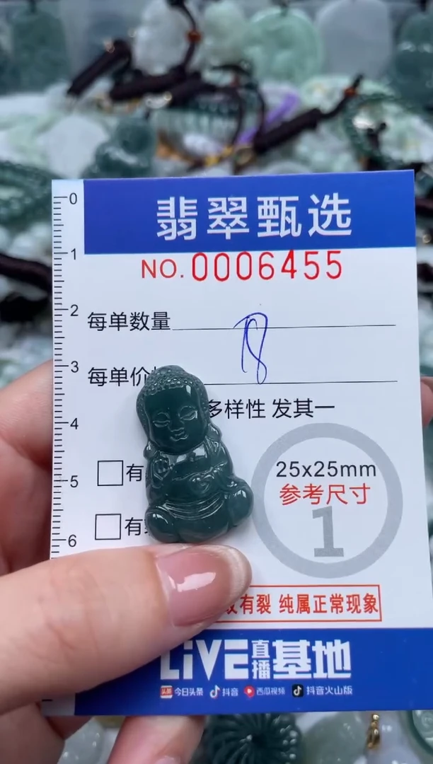 翡翠未镶嵌颈饰00..6455