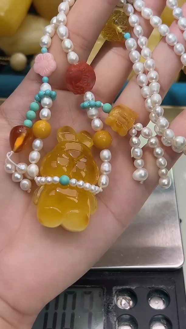 裸石琥珀未镶嵌琥珀蜜蜡吊坠