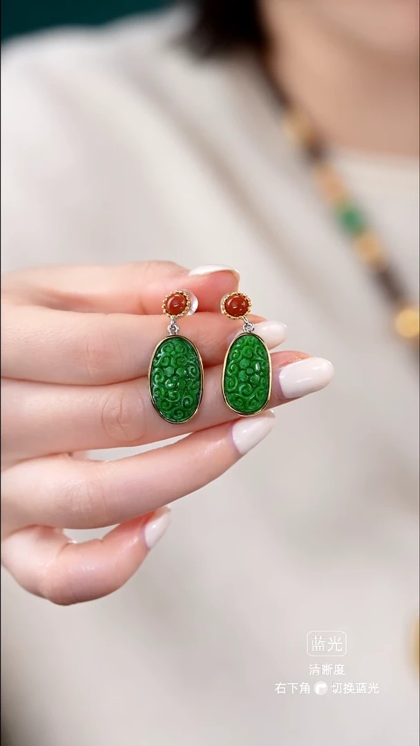 颈饰未镶嵌翡翠耳坠16