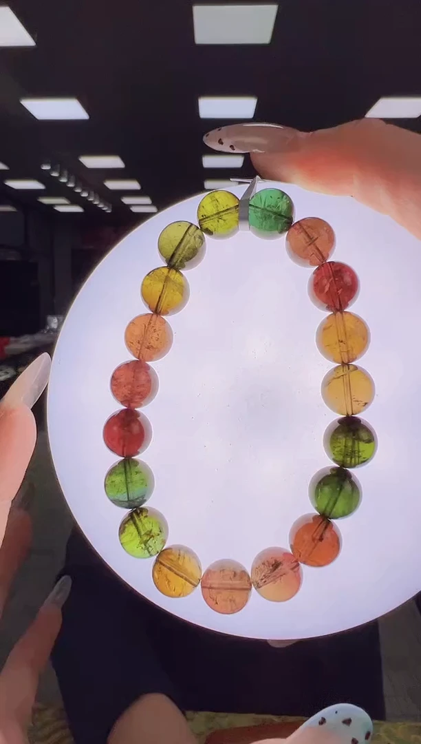 【闪购商品】碧玺手链未镶嵌B7 gyd473约9mm