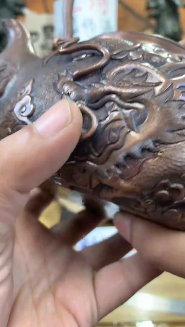 碧*1300毫升双龙錾刻高端一体壶