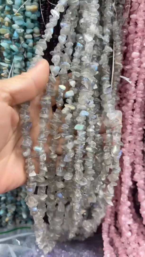 方钠石未镶嵌珠宝半成品一条