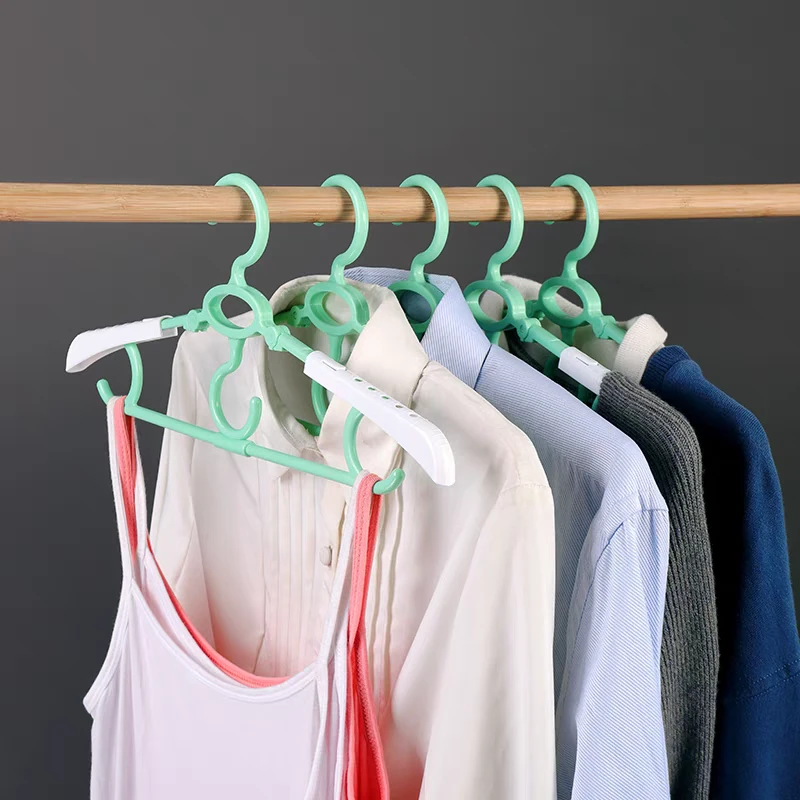 多功能折叠儿童衣架可伸缩防滑家用成人衣架爆款室外鞋架颜色不挑