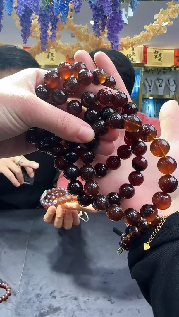 【闪购商品】琥珀颈饰未镶嵌多样发一个 13+