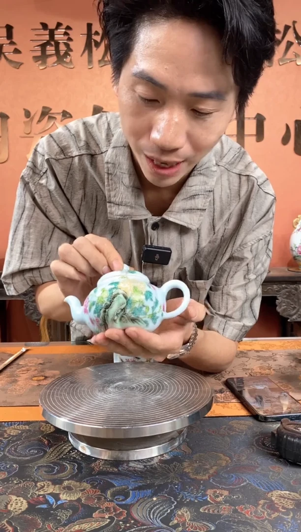 吴义松陶瓷联盟手绘陶瓷编号：3554