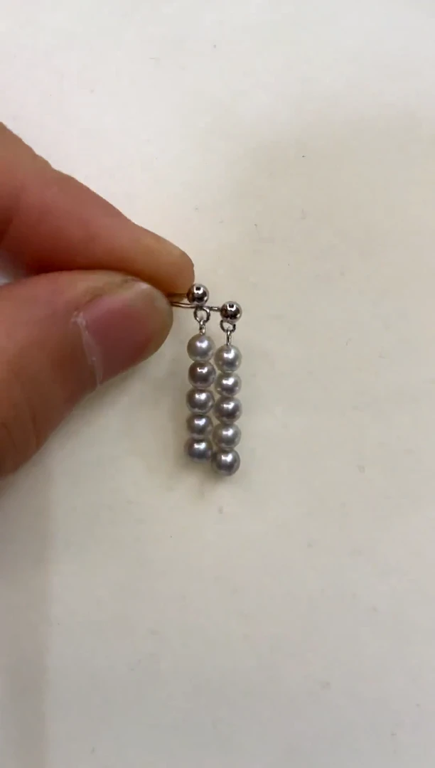 银S925镶嵌耳饰海水珍珠