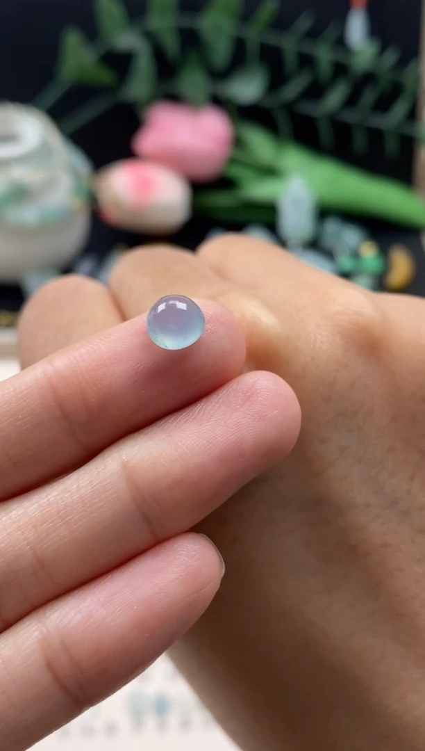 【闪购商品】翡翠颈饰未镶嵌翡翠冰紫蛋面