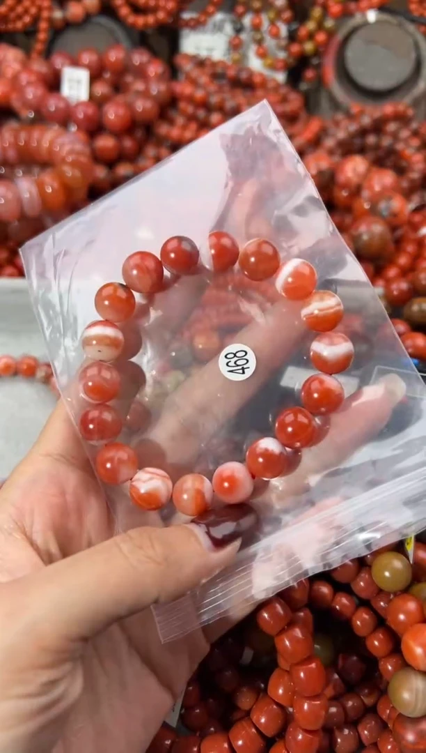 未镶嵌手串南红玛瑙10+