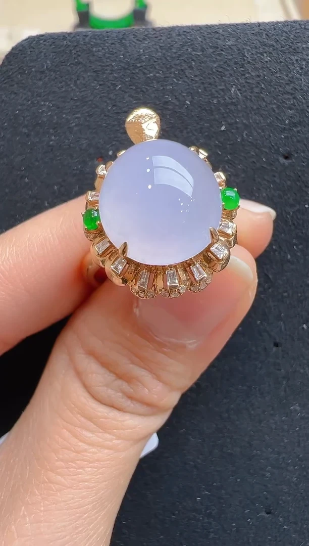 【闪购商品】翡翠戒指18K金镶嵌多样性团购发一件