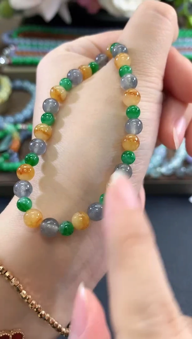 未镶嵌手串翡翠d148