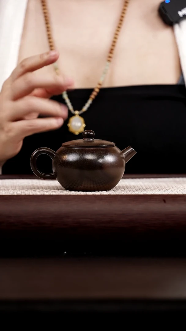 茶壶紫砂柴烧  崔吉 苹果