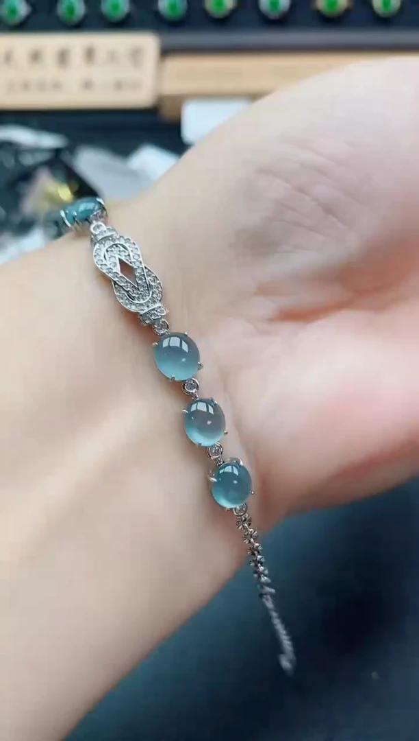 银S925镶嵌戒指翡翠1