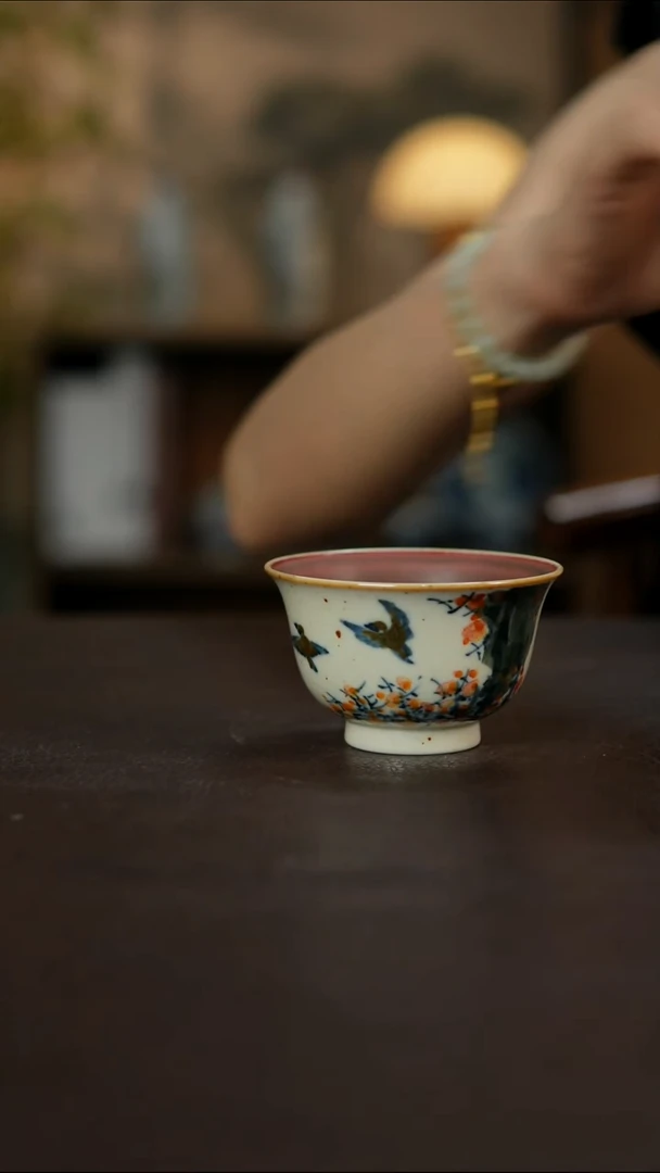 杯景德镇陶瓷杯碗柴烧多人