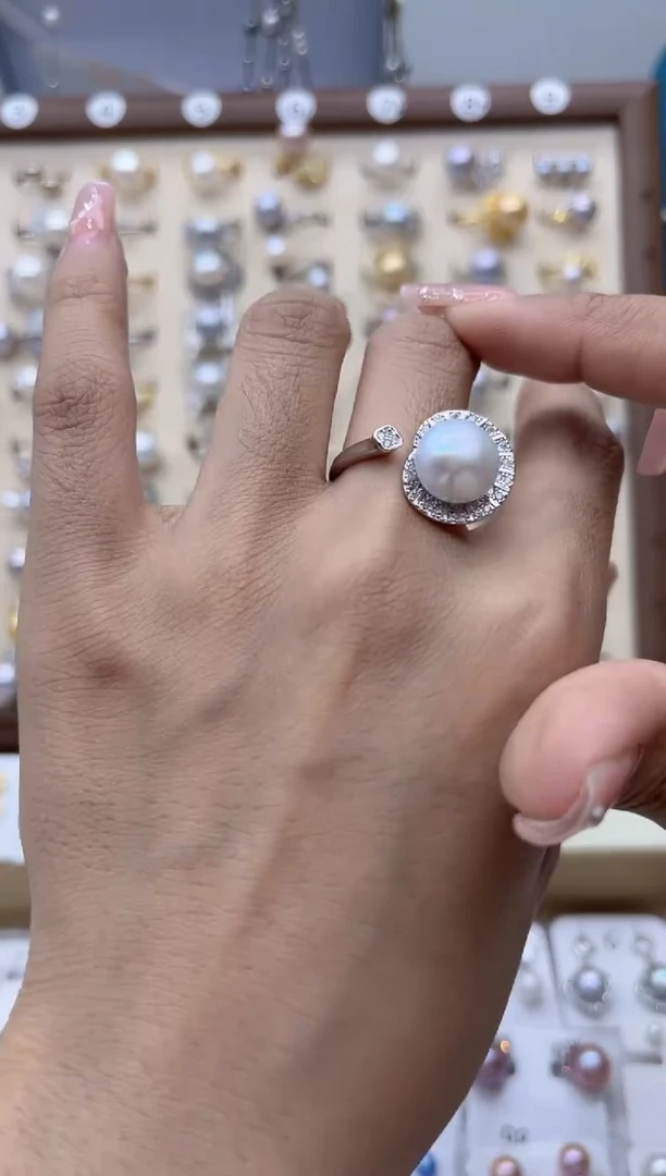 【闪购商品】淡水珍珠戒指合金8